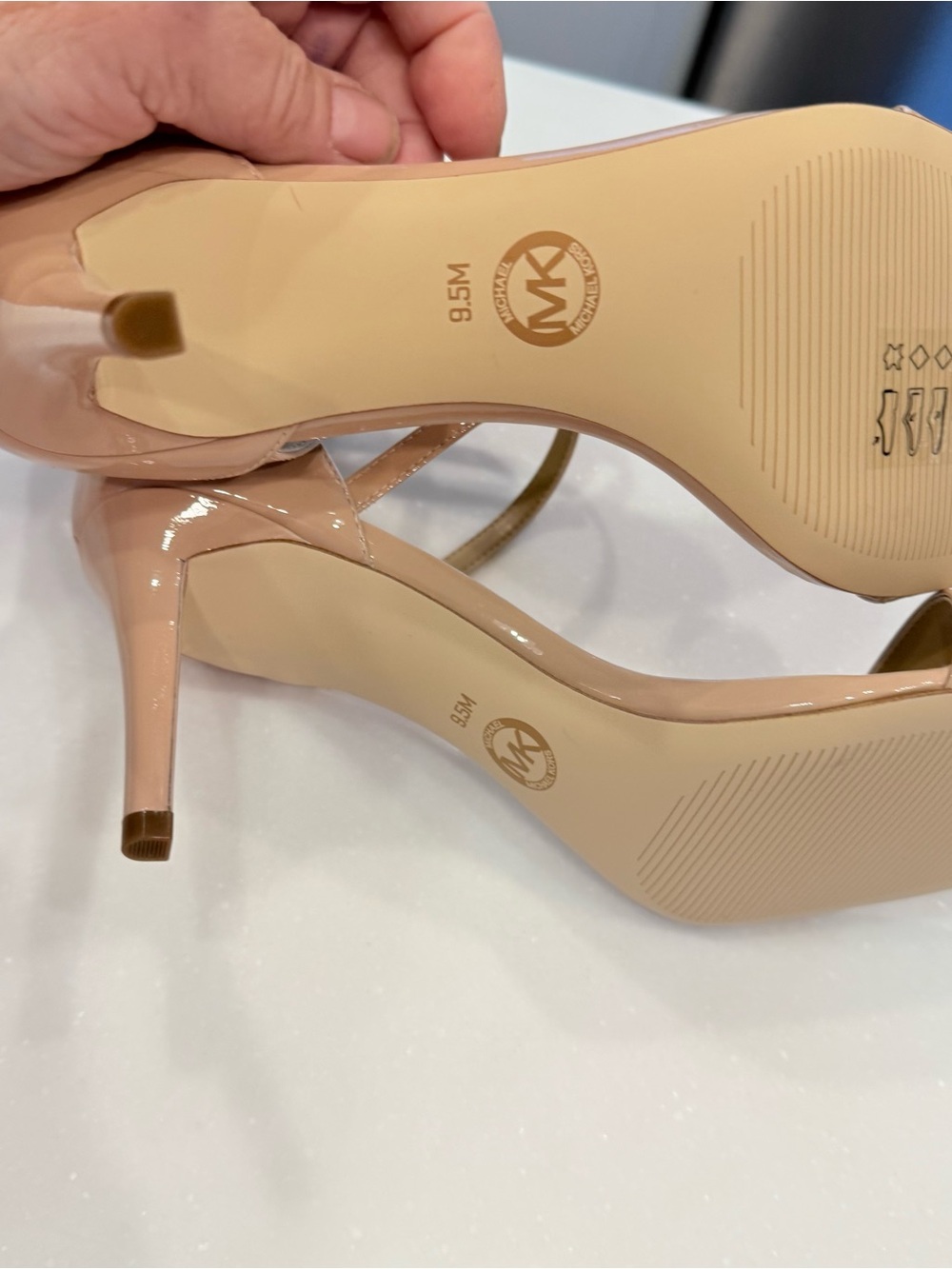 Michael Michael Kors Ava Mid Sandal Light Blush / Nude Sz 9.5 M New In Box - Picture 8 of 13